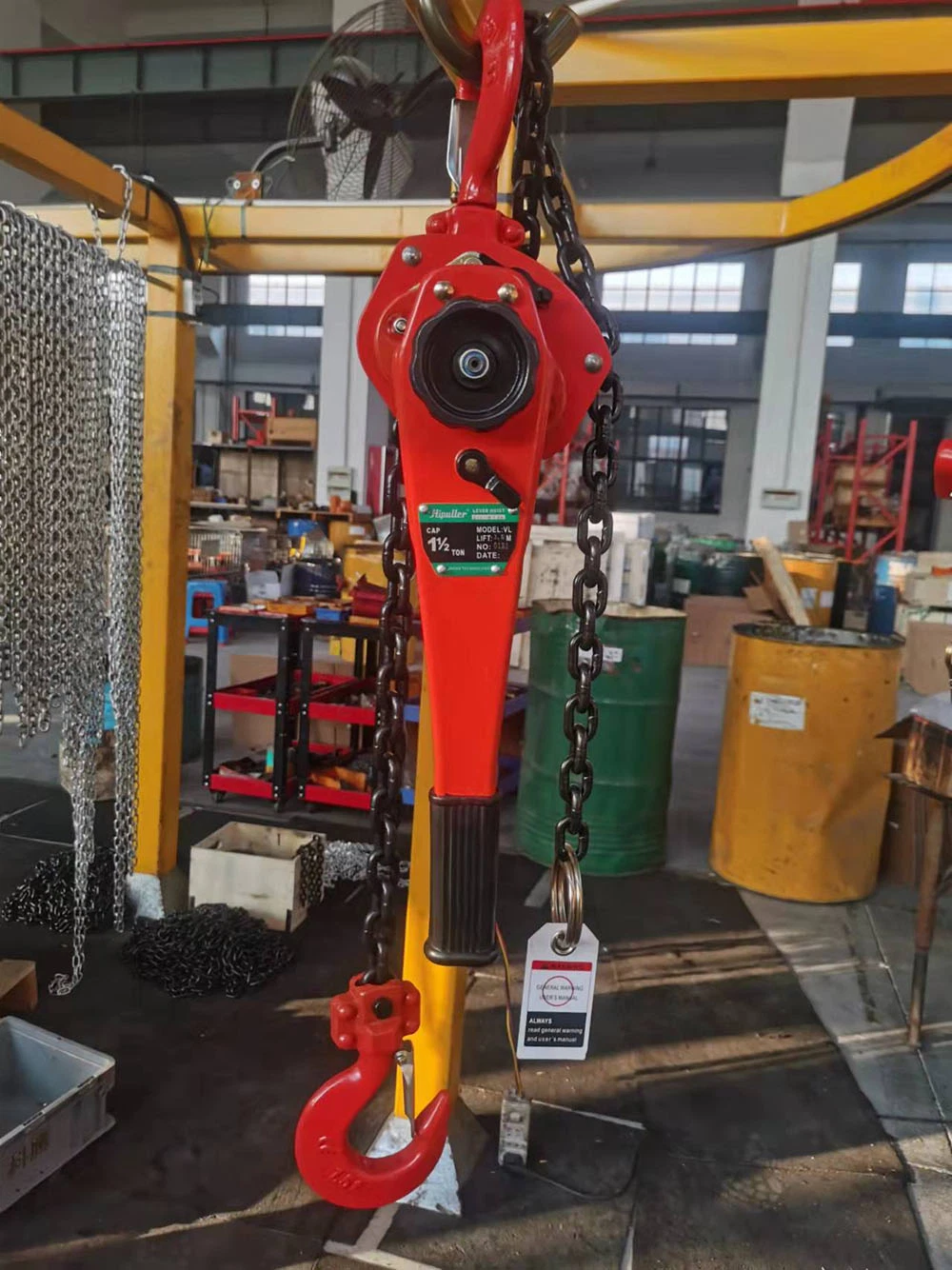 Japanese Vital Type Kawasaki Brand 0.25t to 9t Hand Manual Pulley Lever Hoist and Lever Block